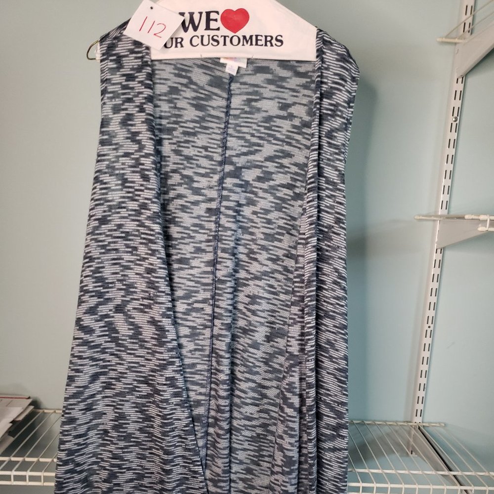 LulaRoe - Joy Vest - Large - Teal/Blue/Green